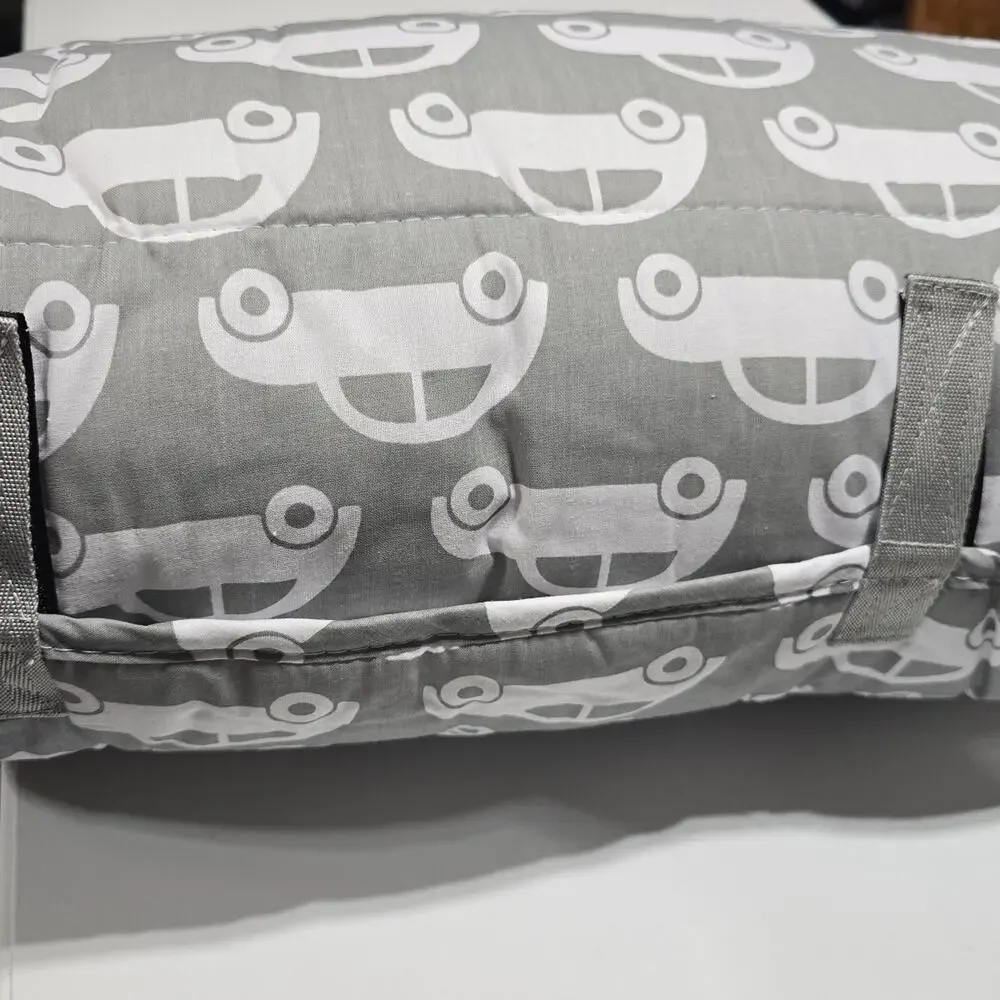 Wildkin brand kids' nap mat features a grey car pattern NWoT